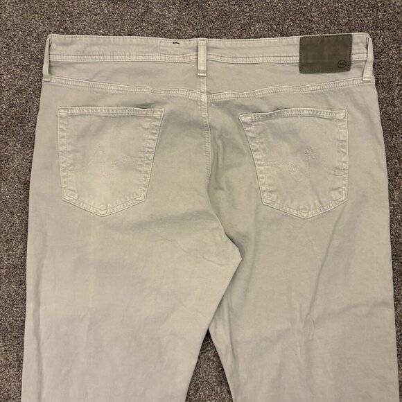 AG Adriano Goldschmied Men's Ivory Jeans 38 x 25 Shortened Hemmed (38x34) EUC - Picture 7 of 16